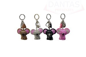 Chaveiro Coala Strass 6,5cm - Dantas