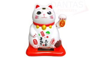 Enfeite de Mesa Gato da Sorte 9,5cm - Dantas