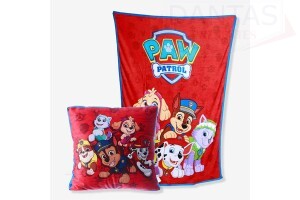 Kit Almofada e Manta Patrulia Canina - Zona Criativa