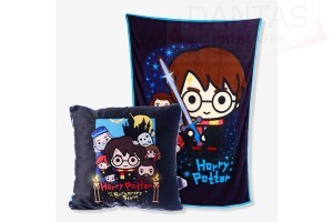 Kit Almofada e Manta Harry Potter - Zona Criativa
