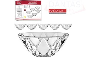 Kit Sobremesa de Vidro Lotus 6 peças - Etilux