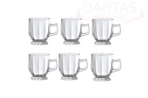 Jogo de Xicara para Chá Astra 06 peças 160ml - Etilux