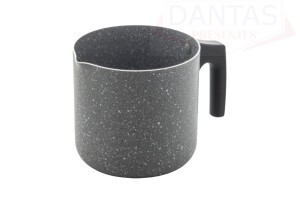 Leiteira de Aluminio Com Revestimento Ceramico Granilite Cinza 12cm - Rojemac