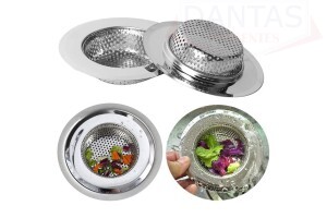 Ralo de Pia Aço Inox 9cm - MegaGift