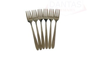 Garfo de Sobremesa em Aço Inoxidavel 6 peças 15,2cm - MegaGift