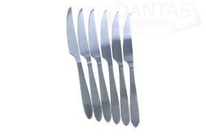 Faca em Aço Inoxidavel 6 peças 19cm - MegaGift