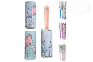 Kit Rolo Adeivo com Refil  Estampas Sortidas - Dantas