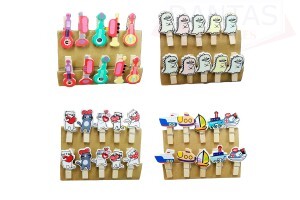 Mini Prendedor Sortido  4cm - Dantas