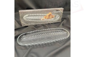 Prato de Vidro Oval 40cm - Freecom