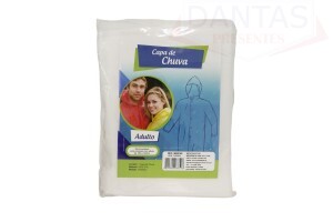 Capa de Chuva Adulto Branca 1 Peça - Imporiente