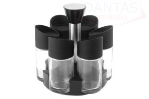 Kit Porta Tempeiro Giratório 7 peças - Ke Home