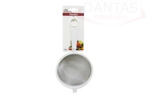 Peneira Inox com Cabo em Plástico 12cm - MegaGift