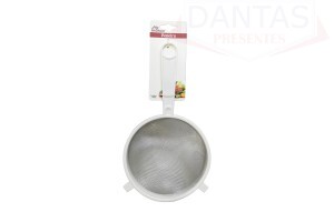 Peneira Inox com Cabo em Plástico 16cm - MegaGift