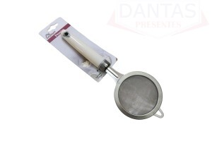 Peneira em Aço Inox Cabo de Plástico - MegaGift