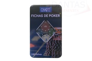 Fichas de Poker Simples 100 Fichas