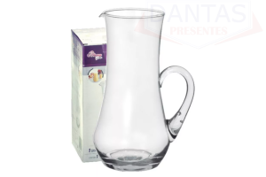 Jarra Rosana de Vidro 1 Litro - EmCasaTem