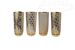 Abajur Bivolt 40E Bocal E27 Dourado Sortido - Imporiente