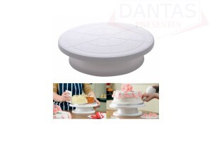 Base para Bolo Bailarina Giratória em Plástico 28cm - Dantas