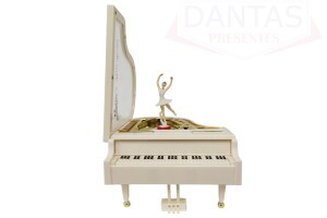 Caixa de Música Piano com Bailarina Dançarina - Dantas