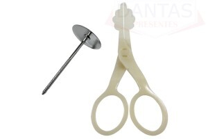 Kit Tesoura Elevar Rosas + 1 Suporte Grande Para Confeitaria