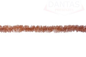 Festão Metalizado 5 Firas Rose 10cm x 2m - Rio Master