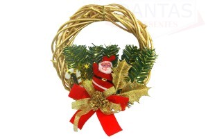 Guirlanda Sisal Papai Noel 18cm - Rio Master