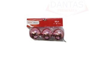 Bola Esp Lisa 6cm com 3 unidades - Rio Master