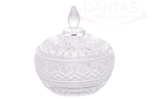 Potiche Decorativo Cristal de Chumbo Lys 11x12cm