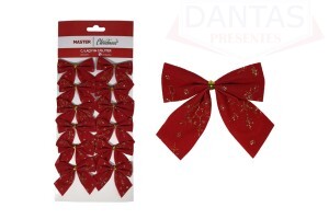 CJ Laços com Glitter 6,5cm com 12 unidades - Rio Master