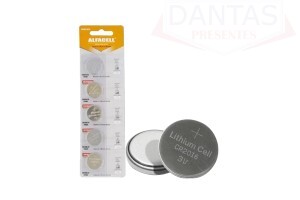 Bateria Alfacell Lithium 3V cartela com 5 Unidades
