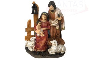 Presépio de Resina 12,5cm x 9cm x 15cm - Rio Master