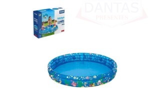 Piscina Inflavel 3 Aneis Transparente 253 Litros