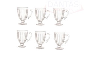 Xícara de Café C/ 6 UND de Cristal Imperial 100ml - Lyor