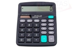 Calculadora Preta Média com Fonte Interna 15cm