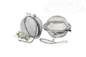 Filtro / Infusor De Chá E Ervas Inox Peneira Coador Bolinha