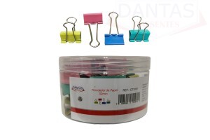  Clips de Metal Colorido 32mm com 48 peças - Dantas