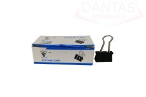 Clips de Metal Preto 15mm com 12 peças - Dantas