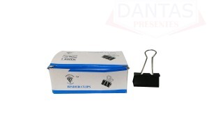 Clips de Metal Preto 41mm com 12 peças - Dantas