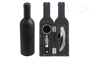 Kit Vinho Garrafa Conjunto 3 Peças  24cm