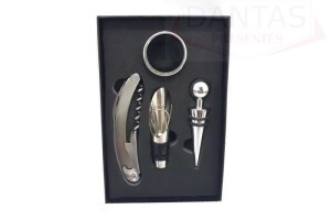 Kit Abridor De Vinho Com 4 Pecas