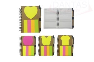 Bloco de Anotações Diversas estampas Sortidas 70 folhas- Dantas