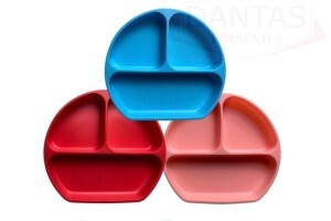 Prato Infantil de silicone 21x19,3cm - Dantas