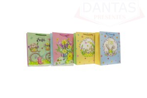 Embalagem para Presente de Papel Cores Diversas 28cm - Dantas