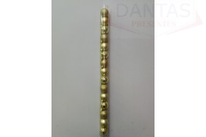 BOLA MISTA FOSCA / LISA / GLITTER 4 CM DR C/ 15 PCS