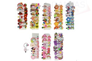 Presilhas Sortidas Infantil pra cabelo - Dantas