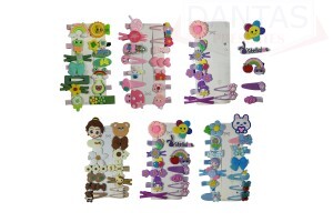 Presilhas Sortidas Infantil pra cabelo - Dantas