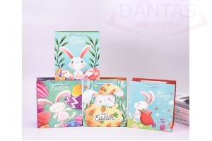 Sacola de presente de páscoa 32cm - Dantas