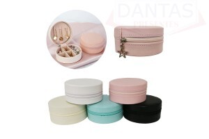 Porta Joias Redondo Poliéster 10cm - Dantas