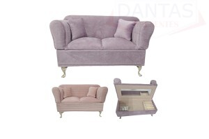 Porta Joia Formato sofá com 2 almofadas 20cm - Dantas