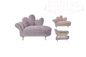 Porta Joia Formato sofá 2 coração 23,87cm - Dantas